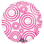 Circle - Circles Pink 18″ Balloon