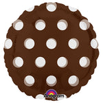 Circle - Dots Brown 18″ Balloon