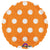 Circle - Dots Orange 18″ Balloon