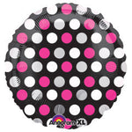 Circle - Pink & White Dots 18″ Balloon