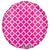 Circle - Quatrefoil Pink And White 18″ Balloon