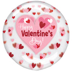 Valentine Playful Hearts 18″ Printed Clearz Balloon
