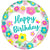 Clearz - Happy Birthday Flowers 18″ Balloon