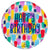 Clearz - Painterly Happy Birthday 18″ Balloon