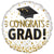 Congrats Grad Gold Glitter 18″ Balloon