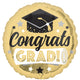 Congrats Grad Shiny Gold 18″ Balloon