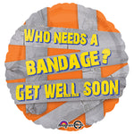 Who Needs A Bandage? Duct Tape Get Well Soon 18″ Balloon