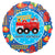 Fire Engine Fun Birthday 18″ Balloon
