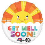 Get Well Soon Smiley Sunshine 18″ Balloon