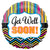 Get Well Stripe And Chevron 18″ Balloon