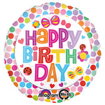 Happy Birthday Flower 18″ Balloon