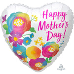 Happy Mother's Day Satin Infused Beautiful Flowers 18″ Balloon
