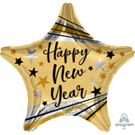 Happy New Years Bursts & Stars 18″ Balloon