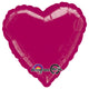 Burgundy Heart 18″ Balloon