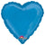 Heart - Dazzler Blue 18″ Balloon