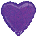 Heart - Dazzler Purple 18″ Balloon