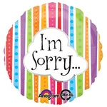 I'm Sorry Colorful Lines 18″ Balloon