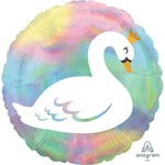 Iridescent Pastel Swan 18″ Balloon