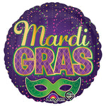 Mardi Gras Confetti 18″ Balloon