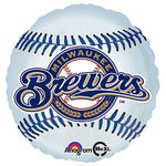 Mlb Milwaukee Brewers Baseball Team 18" Foil