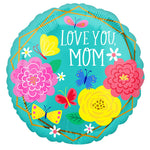 Mom Pretty Flowers & Butterflies 18″ Balloon