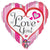 Pink Stripes Love You 18″ Balloon