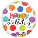 Polka Dot Birthday 18″ Balloon