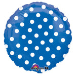 Polka Dot Blue 18″ Balloon