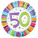 Radiant Birthday 50 18″ Balloon