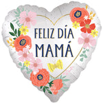 Satin Feliz Día Mamá Blooms 18″ Balloon