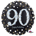 Sparkling Birthday 90 18″ Balloon