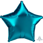 Aqua Satin Luxe Star 19″ Balloon