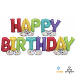 Happy Birthday Deluxe Airloonz 208″ Balloon