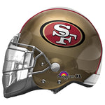 NFL San Francisco 49ers Football Helmet 21" Foil