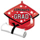 Congrats Grad School Colors Be True To Your School - Red 25″ Balloon