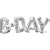 26″ Block Phrase: "b-day" - Silver (air-fill Only)