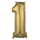 White Gold Number 1 26″ Balloon