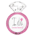 Pink I Do Woo Hoo Wedding Ring 27″ Balloon