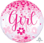 Confetti Balloon Baby Girl 28″ Balloon