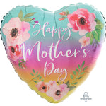 Flowers & Ombre Mother's Day 28″ Balloon