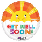 Get Well Soon Smiley Sunshine 28″ Balloon