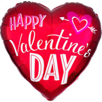 Happy Valentine's Day Heart Arrow 28″ Balloon