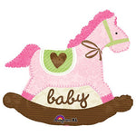 Baby Pink Rocking Horse 29″ Balloon