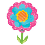 Spring Flower Pink & Blue 29″ Balloon