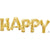 30″ Block Phrase: "happy" - Gold (air-fill Only)