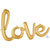 31″ Script Phrase "love" Gold