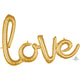 31″ Script Phrase "love" Gold