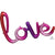 31″ Script Phrase Ombre Love