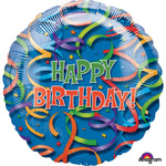 Celebration Streamers Birthday 32″ Balloon
