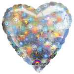 Heart - Holographic Fireworks (3 Pk) 32″ Balloon (3 count)